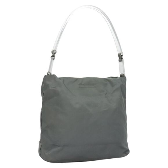PRADA Shoulder Bag Nylon Gray - Picture 1 of 12